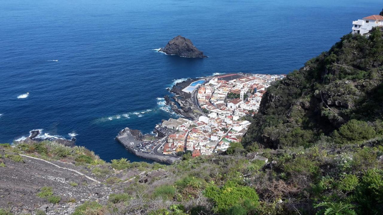 Las Pardelas, Ferienhaus Mit Meer-, Kuesten- Und Bergblick Im Gruenen Norden Teneriffas Las Cruces  Dış mekan fotoğraf